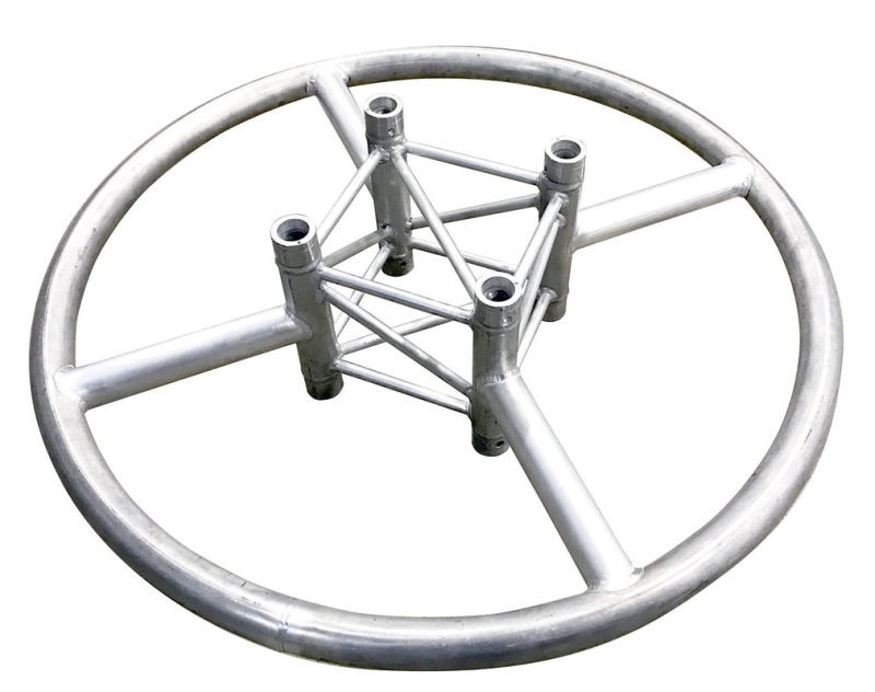 ESL Single Buis Cirkel 60 met 30V 25cm ingelast trussdeel - Alu