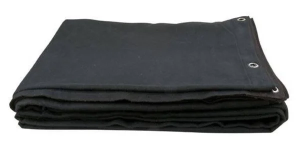 ESL Backdrop 300gr Molton met ringen zwart 600x400cm