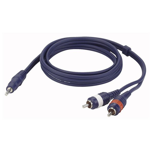 ESL DAP FL30 - Stereo mini jack > 2 rca male L/R 1,5m