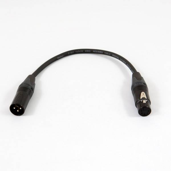 ESL XLR 3p (M) -  XLR 5p (F) adaptor dmx 110Ω