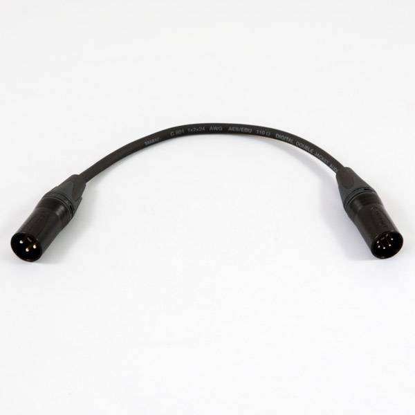 ESL XLR 3p (M) -  XLR 5p (M) adaptor dmx 110Ω
