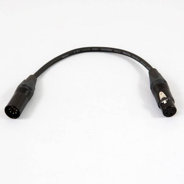 ESL XLR 5p (M) -  XLR 3p (F) adaptor dmx 110Ω